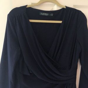 LAUREN by Ralph Lauren size 14 Navy Dress